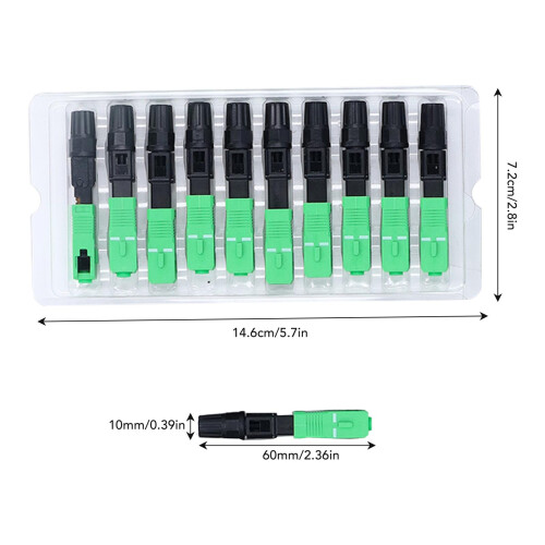 SC UPC Quadratkopf 2x3 Butterfly ABS-Glasfaser-Adapter 1