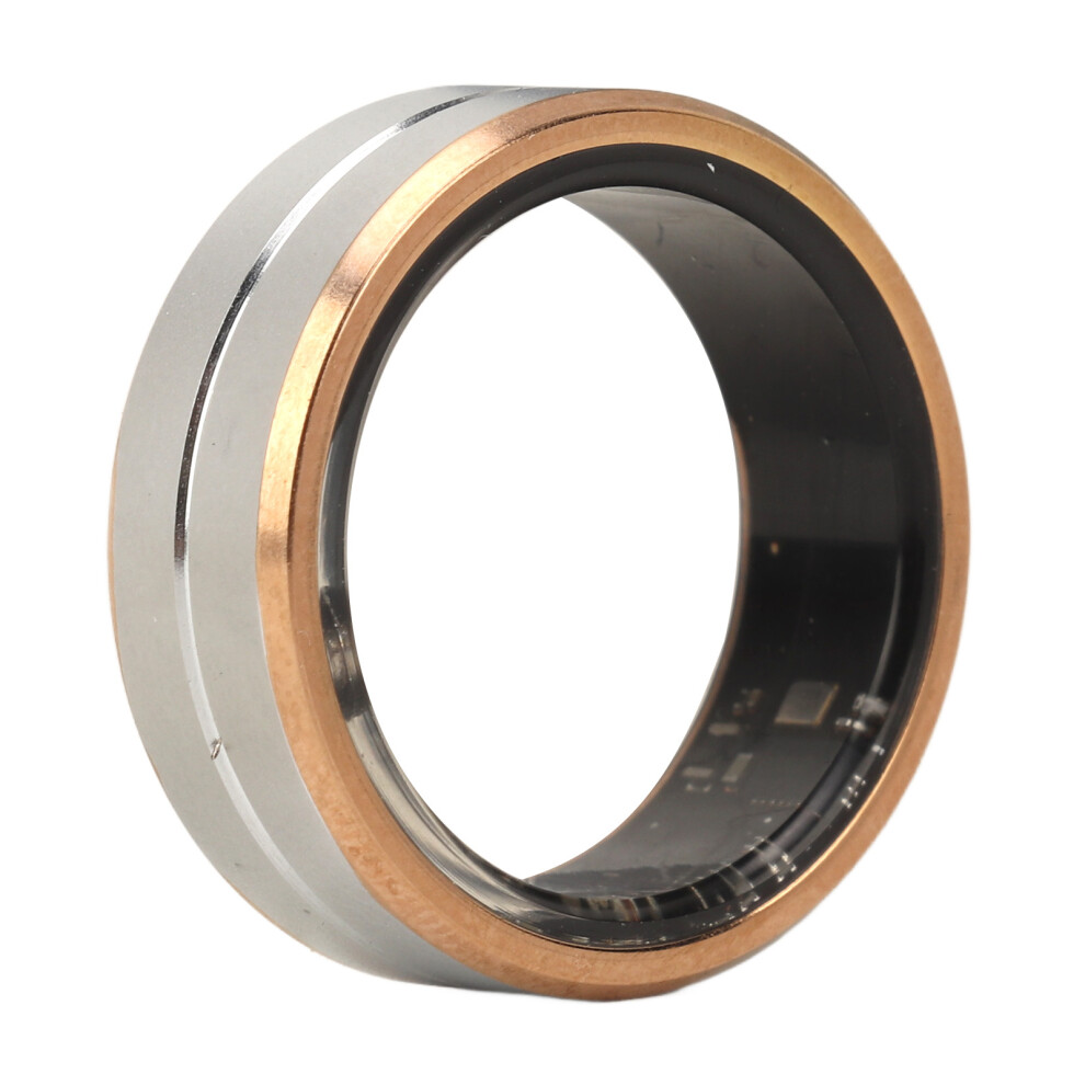 Smart Health Ring with APP Sleep Monitoring Step Counting Camera Control IP68 Waterproof Smart Ring Fitness Tracker for Men Women Silver Go-image-OPC-PHQSJQH-NEW