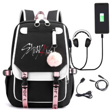 Stray Kids Rucksack Mochila Kinder Kapazität Taschen schwarz