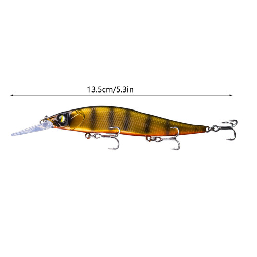 Mitteltief-tauchender Minnow-Köder 14,7 g 13,5 cm 6 Farben 1