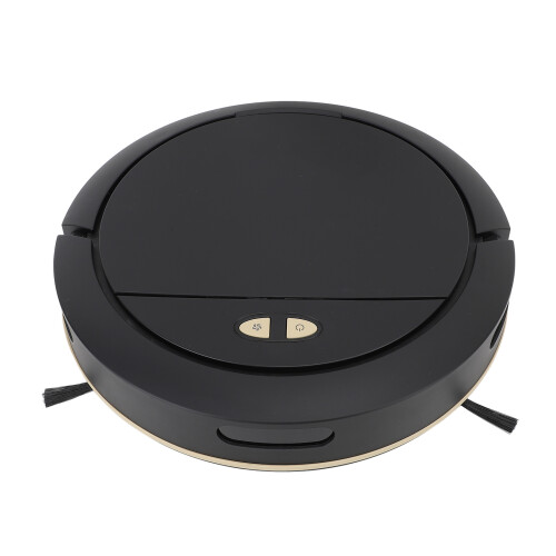 Robot Vacuum Cleaner Automatic APP Control Smart Sweeping Robot with 100ml Water Tank 7.4V Black
