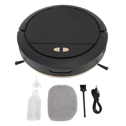 Robot Vacuum Cleaner Automatic APP Control Smart Sweeping Robot with 100ml Water Tank 7.4V Black 1