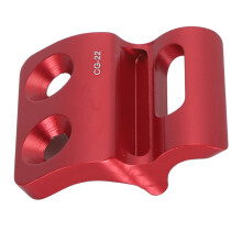 Aluminium Fahrrad-Schalthebelhalter CNC-beschichtet Rot 18g
