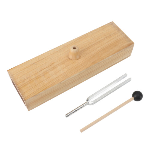 256 Hz Stimmgabel-Set: 13 cm Stimmgabel, 16 cm Hammer 2