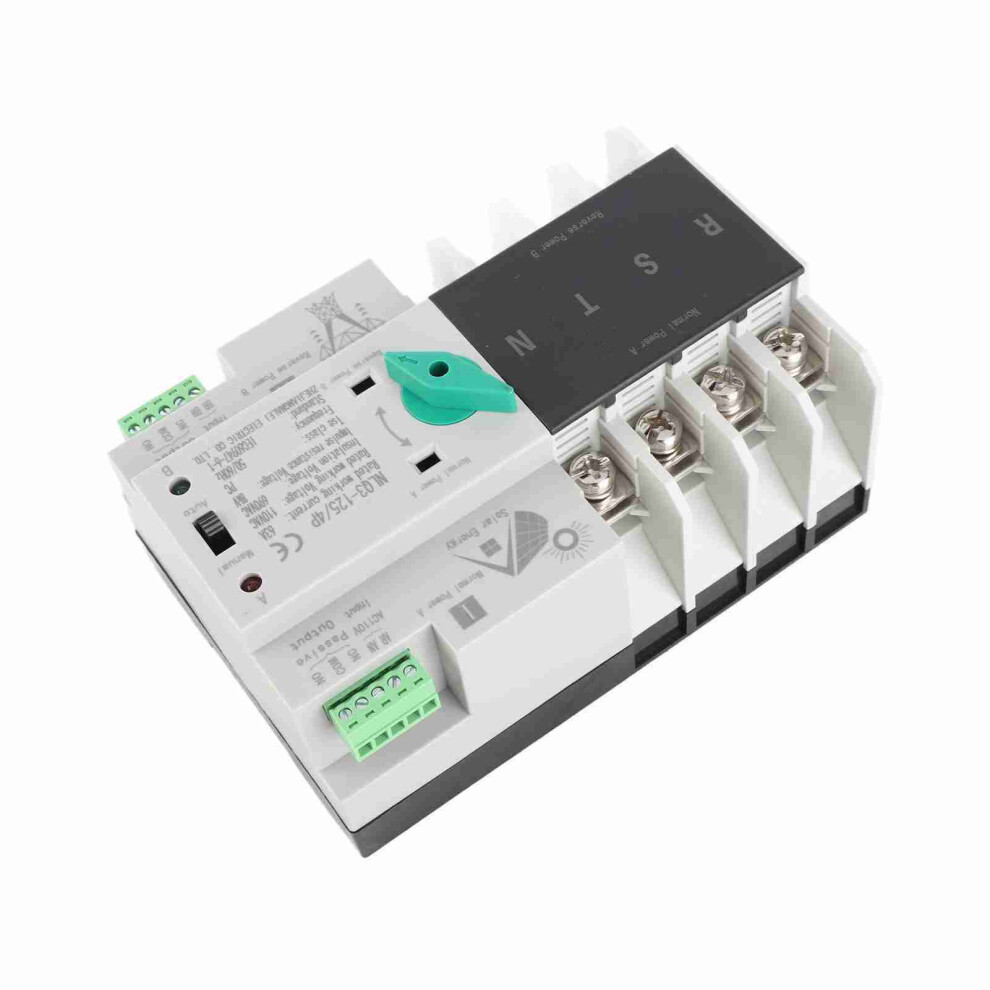 110Vac 63A Dual Power Automatic Transfer Switch 4P Quick Response Transfer Changeover Switch 6941314144391
