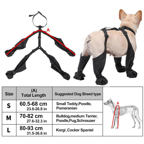 Große wasserdichte Hundeschuhe mit Leggings 1