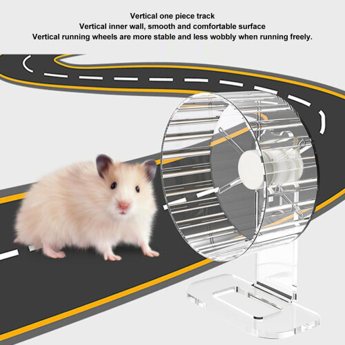 Durchsichtiges Acryl-Hamsterrad mit Ständer - Klein 2