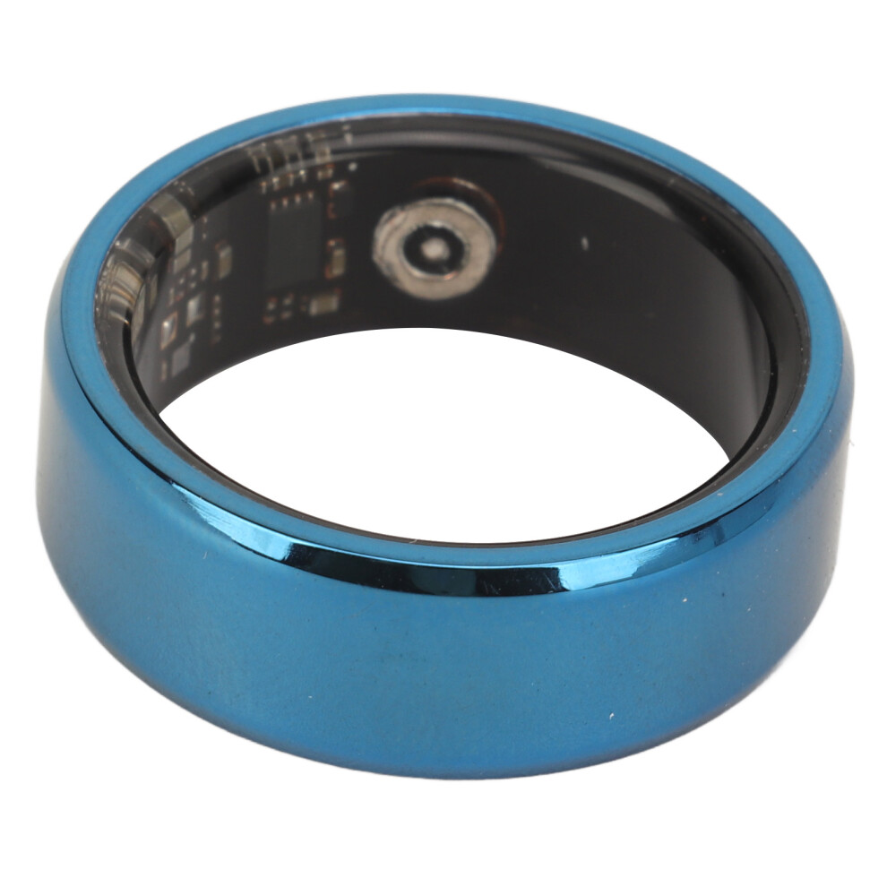 Smart Ring Health Tracker Ceramic Stainless Steel Sleep Monitoring Camera Control Ip68 Waterproof Smart Ring With App For Men Women Ty Blue 4171314147142