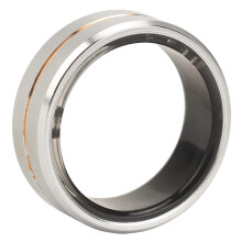 Nr. 12 Smart Ring Silber 18 mAh, 400 mAh Gehäuse
