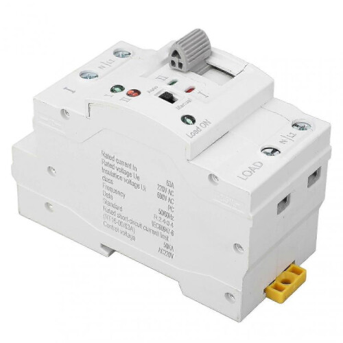 Dual Power Automatic Transfer Switch 2P 63A Millisecond Switching Power Transfer Switch ATS 220V)