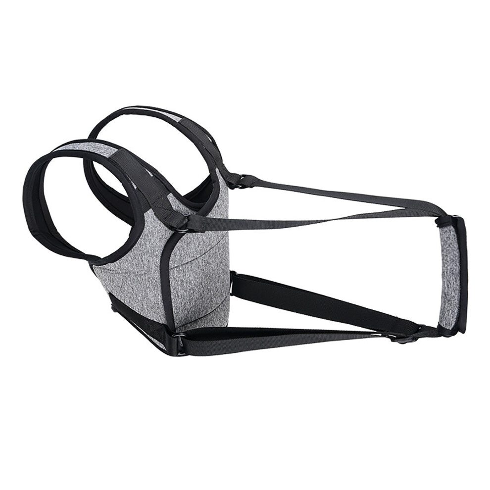 Grey Dog Back Leg Lift Harness Powerful Support Reduces Pressure Adjustable Dog Hind Leg Sling For Injured Elderly Dogs Heather S