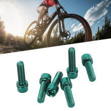 6 Stück M5x18mm Schrauben für Aluminumlenker-Capture für Mountainbike Grün