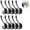 (Black) 10 Pack Rustic Coat Hooks Wall Mounted Heavy Duty Double Hooks Retro) 2