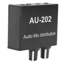 2in2out Stereo Mixer Schwarz 5.5x2.1mm DC5-24V 3.5mm