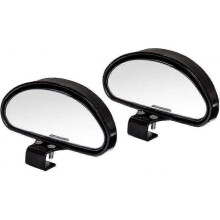 Mirror Driving Accompanied Mirror Blind Spot Mirror for All Cars- Adjustable Angle Convex Mirror (2Pcs-A))
