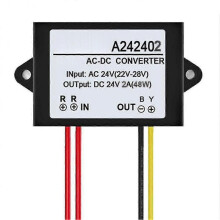 (2A) Ac 24v To Dc 24v 1/2/3a Mini Waterproof Power Supply Converter Adapter Module Qinhai)
