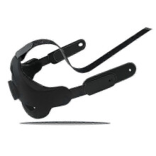 VR Headset Strap for 3 Adjustable Enhanced Head Cushion Wearing Head Strap for 3-Black)