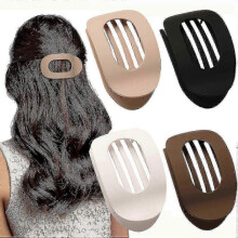 (Neutral Matte) 4 PCS Flat Hair Clips, Round Lay Down Hair Claw Clips for Women Girls, French Strong Hold Hair Barre)