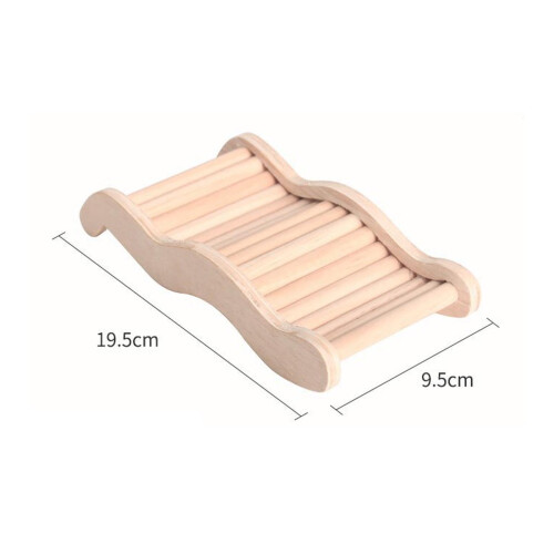 Holz-Hamsterleiter S 9,5x19,5 cm Buche Birke 1