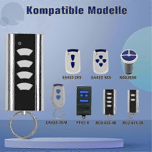 Remote Control for Entrematic RCU 433-4K, 2 Pcs) 1