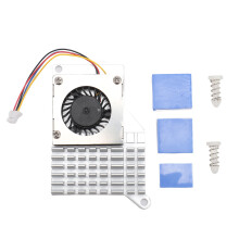 RasPi 5 Aktiver Lüfter 30x30x7mm Silber 4-Pin