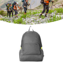 Faltbarer Wanderrucksack 16 L dunkelgrau 22x18x2 cm