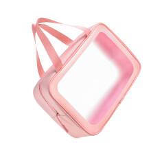 Modell: Transparente Kosmetiktasche aus PVC mit großem Fassungsvermögen