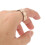 Smart Health Ring 18 mAh, Ringgröße 23, Edelstahl 9