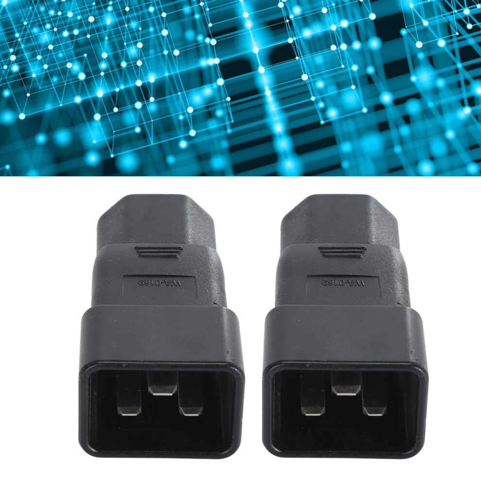 2Pcs Iec320 C20 To Iec320 C21 Power Adapter Professional Plug And Play C20 To C21 Power Plug Adapter For Ups Power Pdu Server 5001314182487
