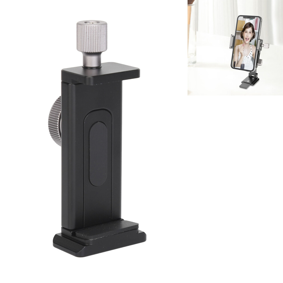 Phone Tripod Mount With Cold Shoe 1/4In Screw Hole Expandable Tripod Adapter For Photography Live Streaming 9481314182278