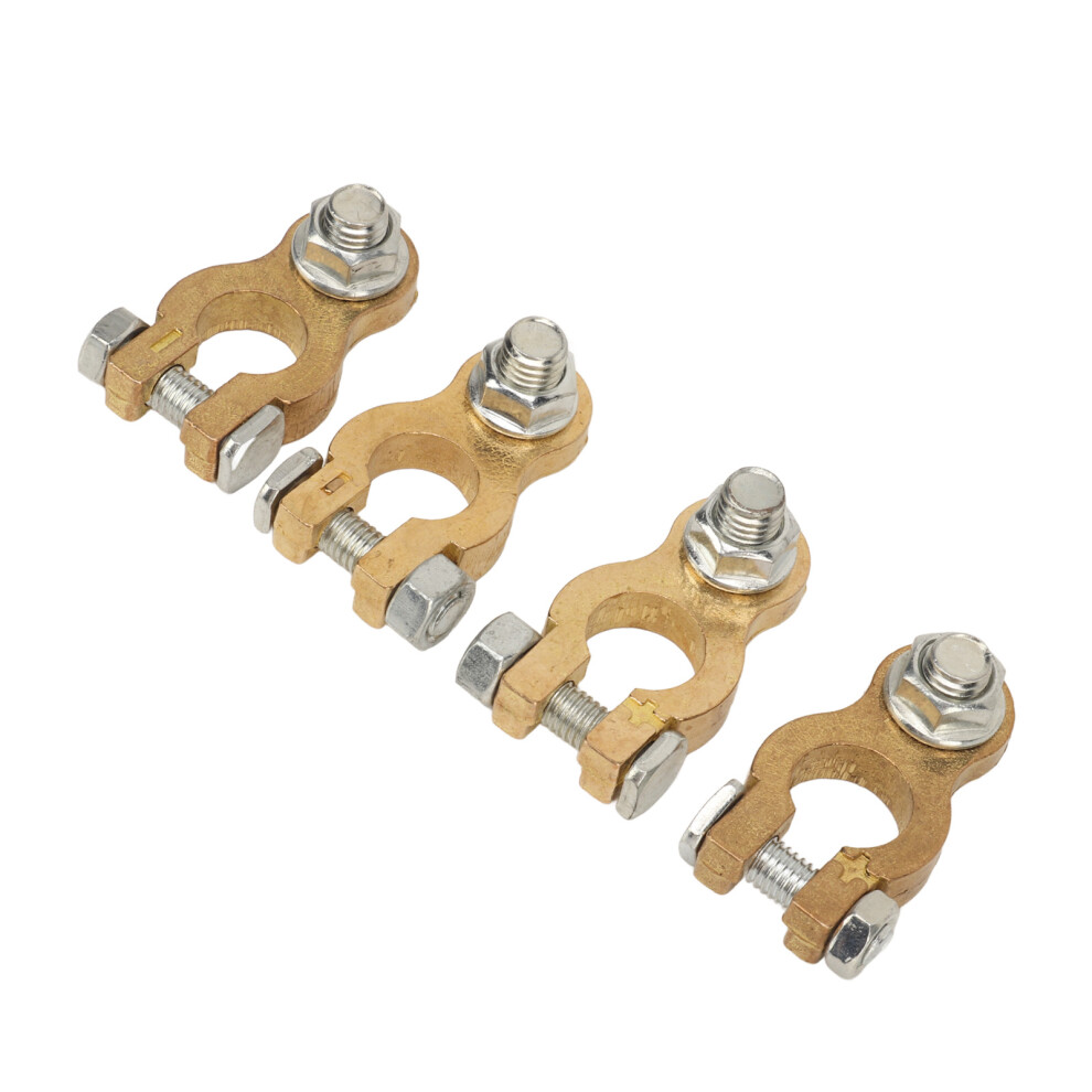 Dc 12V Battery Terminal Connectors Set Top Post Cable Connector Ends Clamp For Cars Rvs Ships Yachts 4681314183106