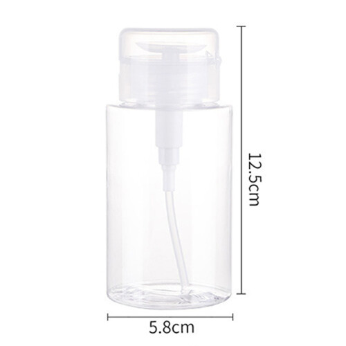 Drückspenderflasche 200 ml, transparentes PP 1