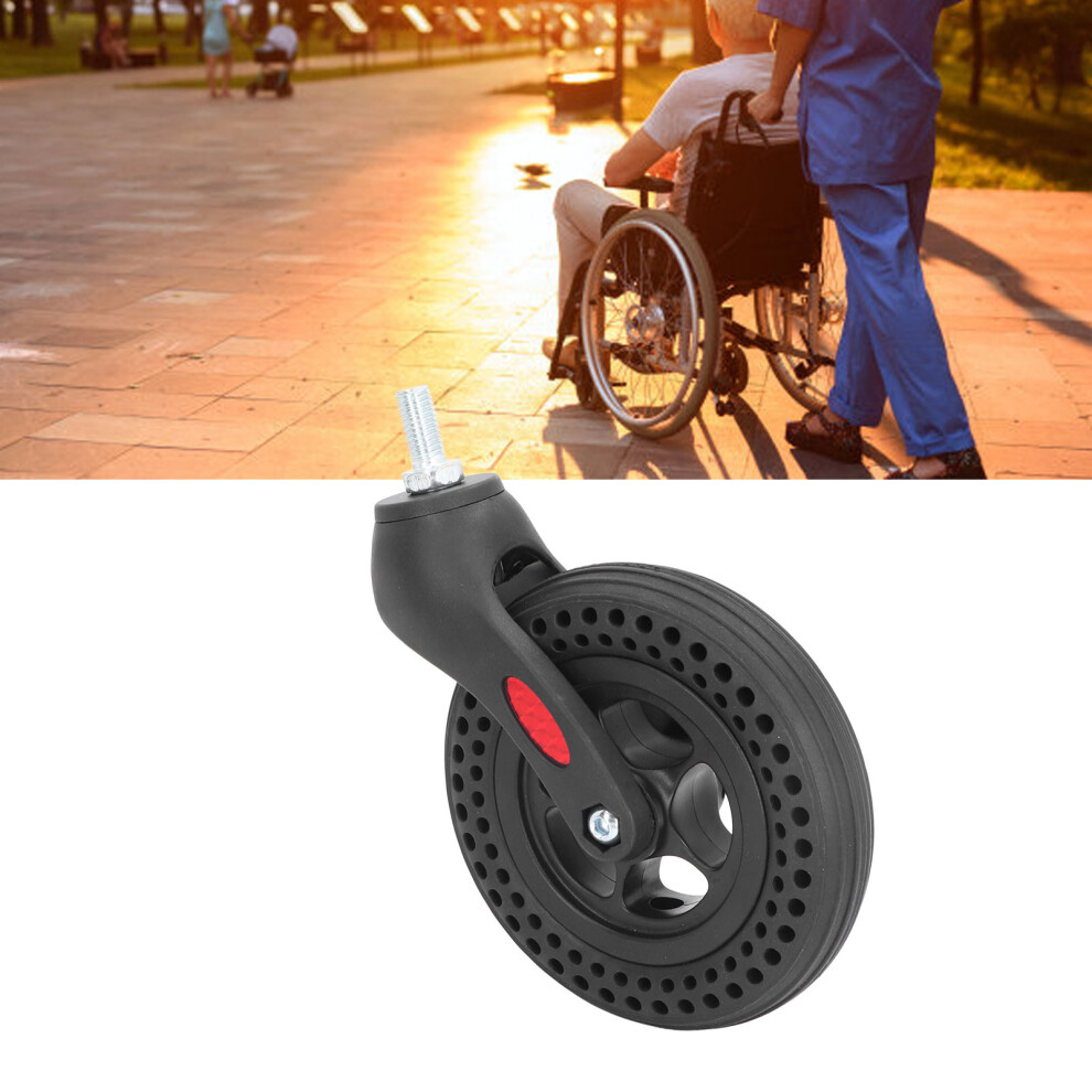 6 Inch Honeycomb Wheelchair Wheel Accessory Replacement Rubber Anti Skid Tire Wheel for Walking Aid
