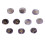 10-teiliges Runenstein-Set, Lapislazuli, Größenvariante 2