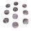 10-teiliges Runenstein-Set, Lapislazuli, Größenvariante 15