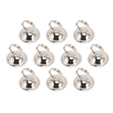 10 Stück Edelstahl-Tischnummernhalter silbern