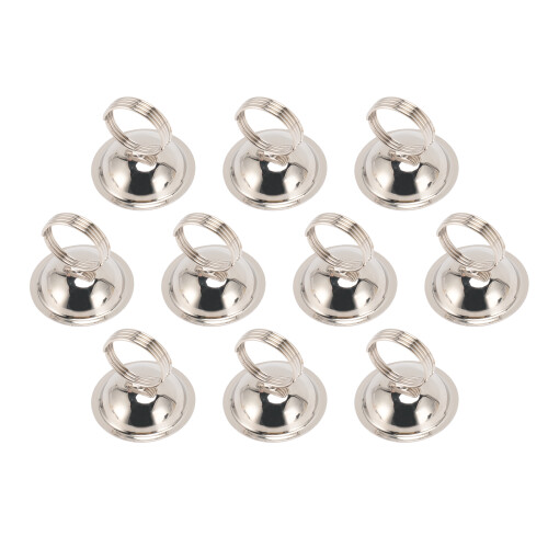 10 Stück Edelstahl-Tischnummernhalter silbern