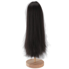 1/4-Puppenperücke 7–8 Zoll Schwarz Hochtemperatur-Seide 18,5–21 cm