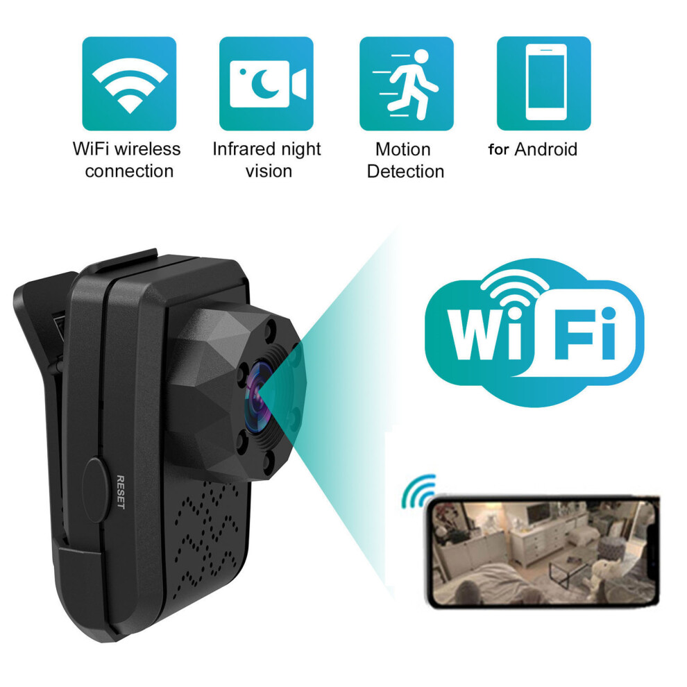 Wifi Body Worn Camera 1080P Hd Night Vision Loop Recording Magnetic Wearable Pocket Video Recorder With Back Clip For Law Enforcement Secur 3501314190496