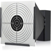 14 X 14cm Target Stand + 100 Targets Air Pellet Trap Airsoft Rifle Black Funnel Banmo
