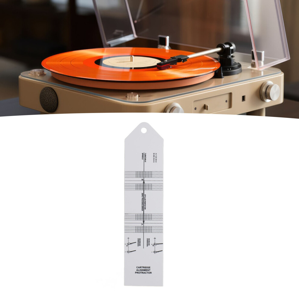 Turntable Protractor Cartridge Alignment Protractor Calibration Turntable Tool Record Phonograph Accessories Adjustment Tool 4661314192650