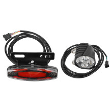 Fahrrad-LED-Vorder- und Rücklicht-Set 24–48 V Kunststoff