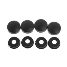 8pcs Fasteners Caps License Plate Frame Screw Nut Covers Adapter Banmo