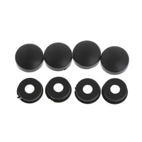 8pcs Fasteners Caps License Plate Frame Screw Nut Covers Adapter Banmo