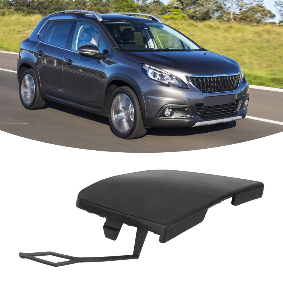 Front Bumper Trailer Cover Tow Hook Cover Towing Eye Cap 1611651780 Replacement For Peugeot 2008 2014 To 2018 8211314199430