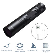 365 nm 20 W USB Mini UV-Taschenlampe Schwarz 10,3x2,4 cm