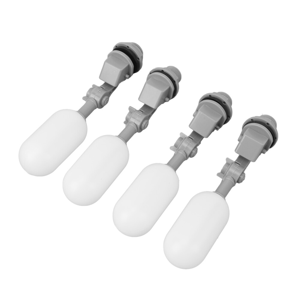 4Pcs Float Ball Valve Dn15 1/2 Inch Abs Pe Water Tank Humidifier Mini Float Valve With Adjustable Arm For Automatic Water Level Control 5081314207229