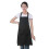 12 Pack Plain Bib Aprons with 2 Pockets - Black Unisex Commercial Apron Bulk 3