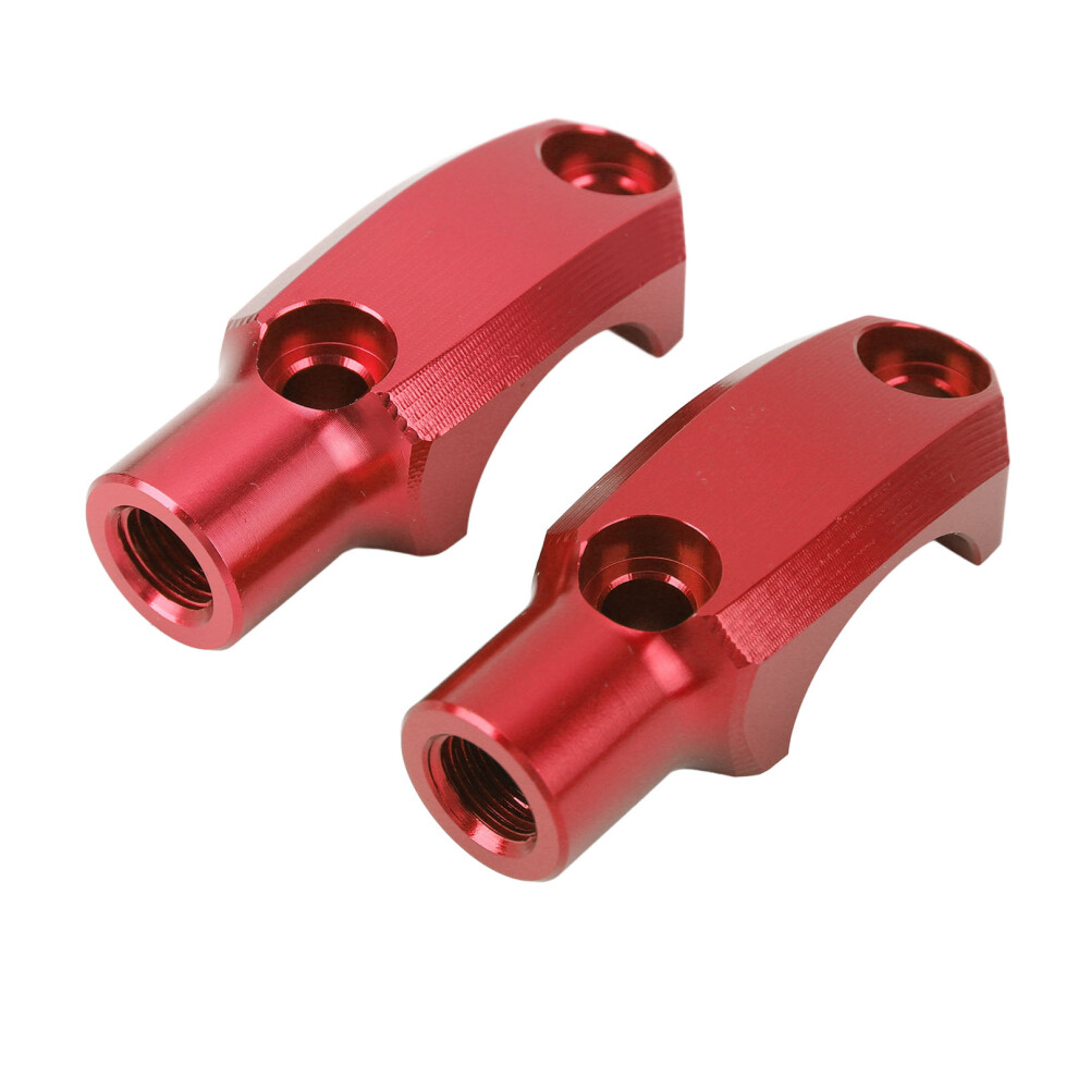 M10x1.25 Handlebar Brake Clutch Master Cylinder Mirror Clamp Mount Bracket For Aprilia Sr Gt200 Gt125 2021 To 2023 Red 8461314211346