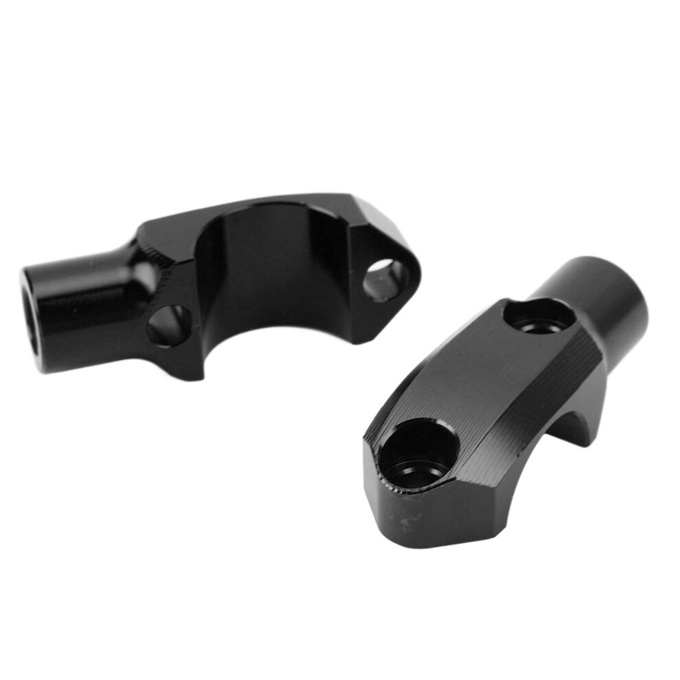 1 Pair Motorcycle Mirror Mount M10 X 1.25 Clockwise Thread Adjustable Handlebar Mirror Clamp For Hayabusa Gsx1300r Black 4141314211426